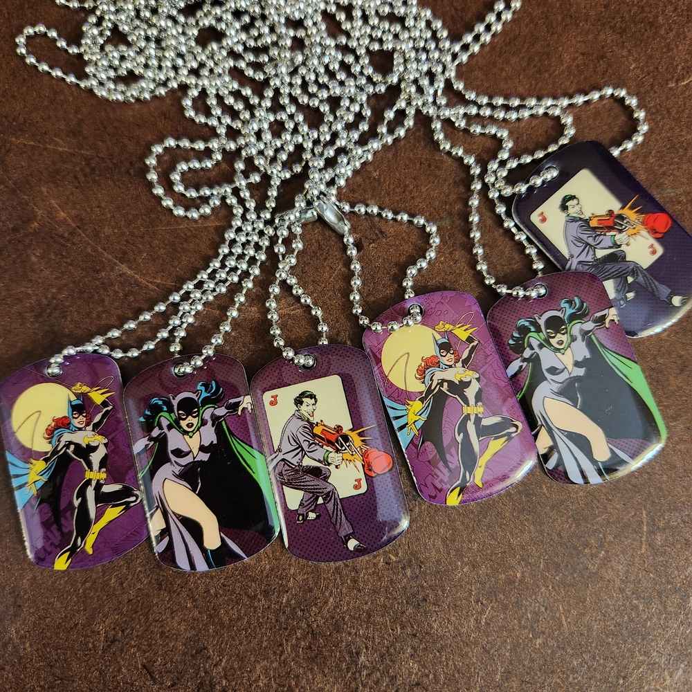 DC Comics BATMAN Character Dog Tag Necklace